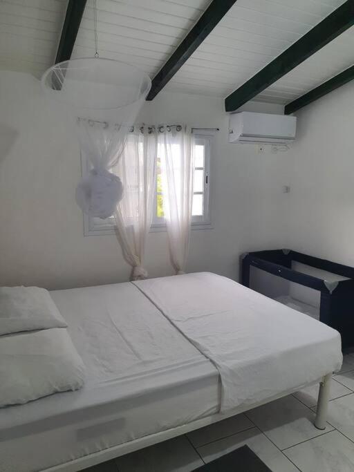 Le Sable Bleu - Evasion Tropicale A Sainte-Anne - Plage 5Min - Piscine - Parking - Logement Climatise - Vue Sur Les Palmiers - Parfait Pour Sejours En Famille Ou Entre Amis Eksteriør bilde
