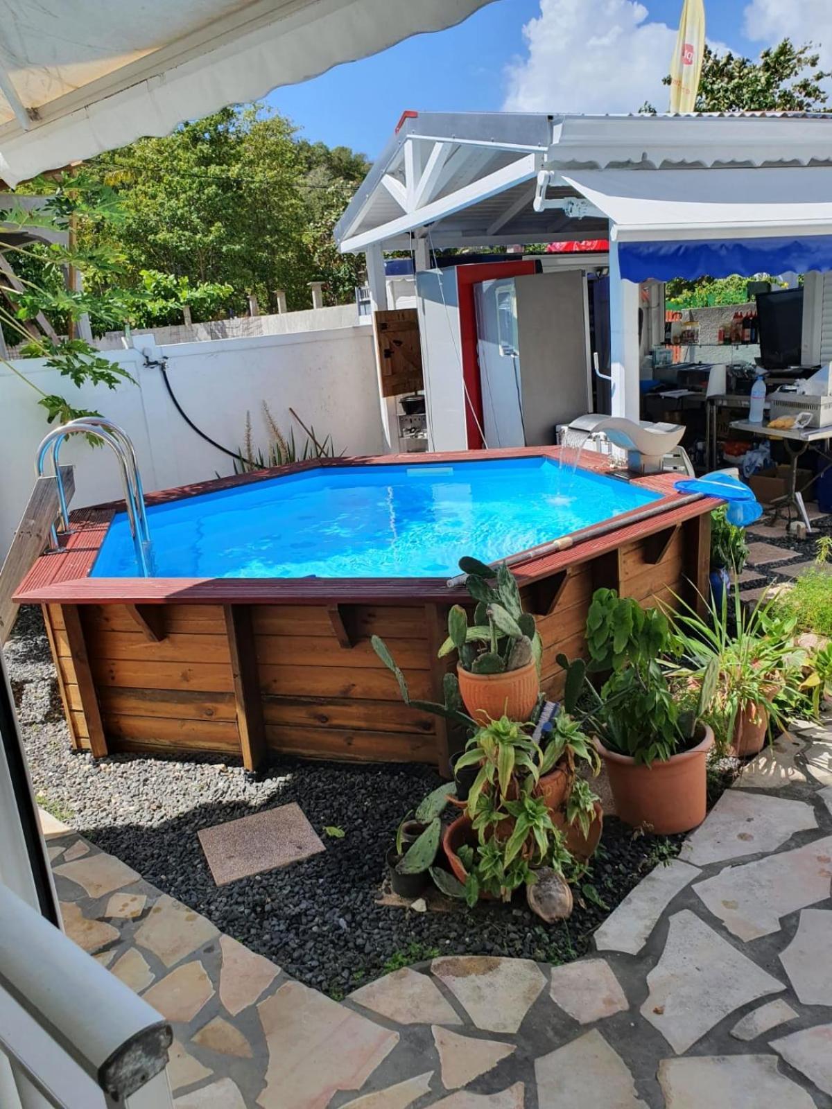 Le Sable Bleu - Evasion Tropicale A Sainte-Anne - Plage 5Min - Piscine - Parking - Logement Climatise - Vue Sur Les Palmiers - Parfait Pour Sejours En Famille Ou Entre Amis Eksteriør bilde