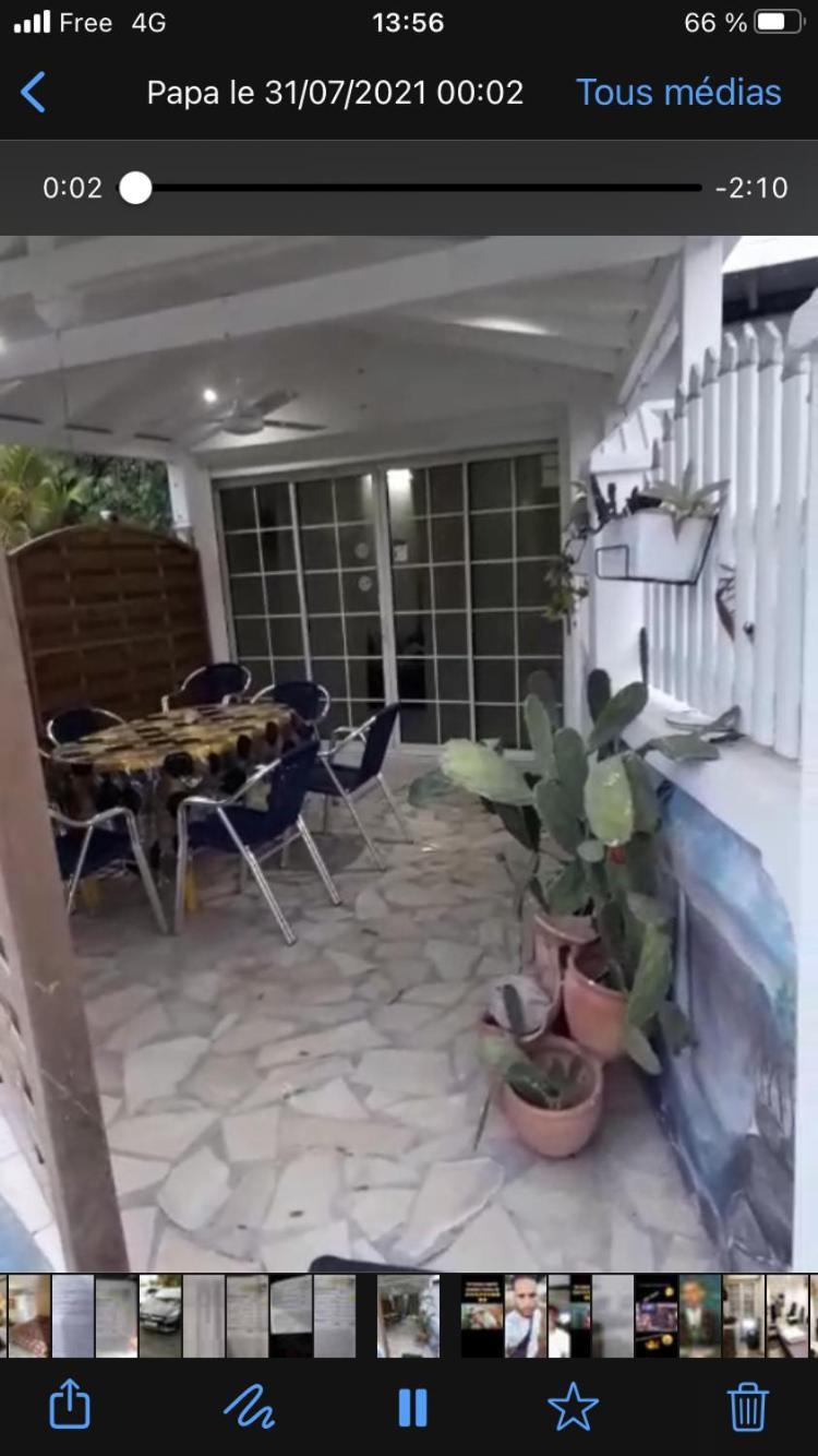Le Sable Bleu - Evasion Tropicale A Sainte-Anne - Plage 5Min - Piscine - Parking - Logement Climatise - Vue Sur Les Palmiers - Parfait Pour Sejours En Famille Ou Entre Amis Eksteriør bilde